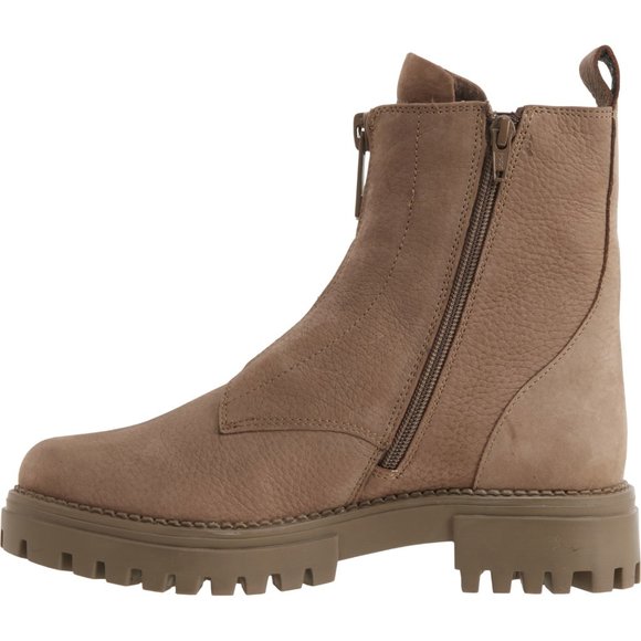 NEW SHOECOLATE Made in India Zip Boots - Nubuck For Women 362sn - Picture 3 of 5